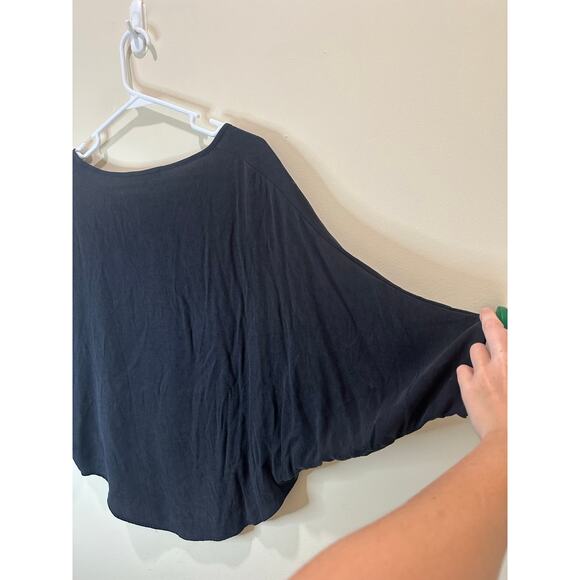 Natalie Busby Sz S Hang Loose Top Tencel Viscose Iron Black - Nice! - Picture 9 of 10